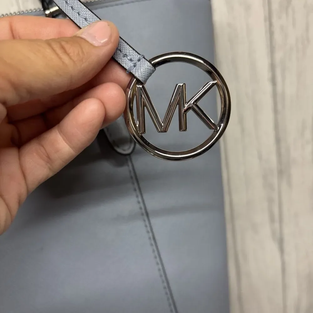 Michael Kors Blue Leather Travel Tote
